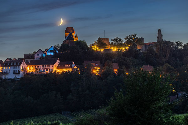 Monduntergang hinter Neuleiningen