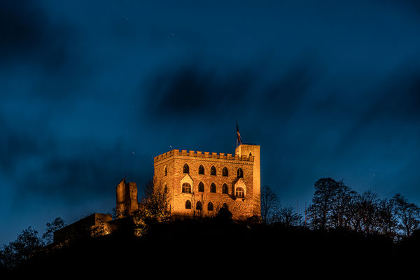 Blaue Stunde am Hambacher Schloss