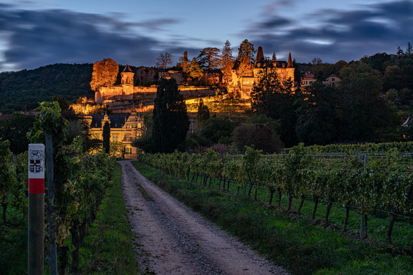 Haardter Schloss in der Blauen Stunde