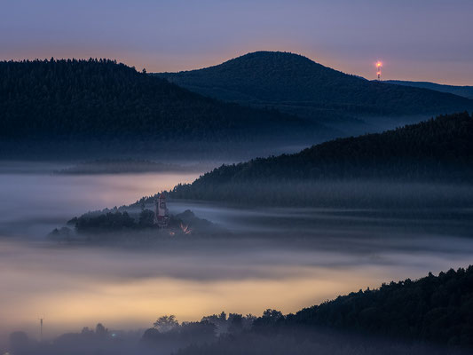 Nebelnacht auf dem Buhlsteinpfeiler
