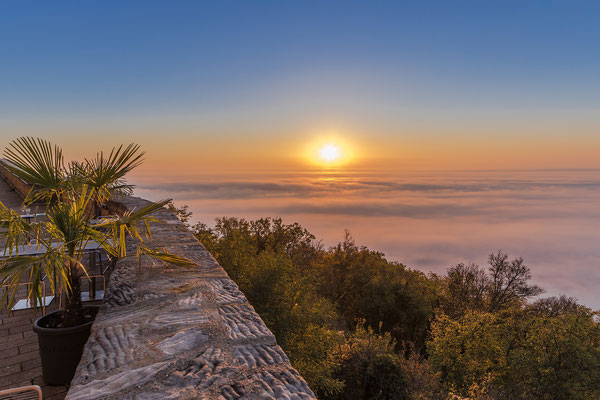 Sonnenaufgang am Hambacher Schloss