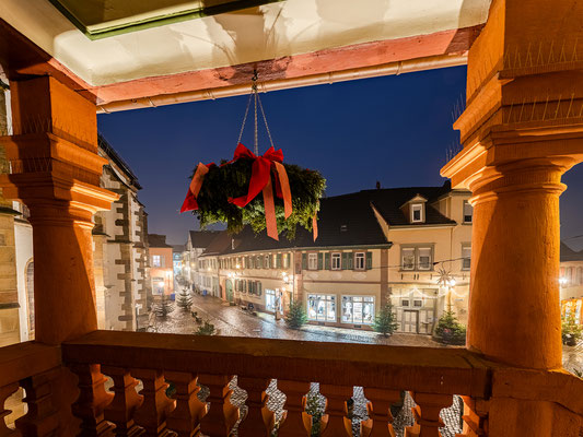 Weihnachtlich geschmücktes Freinsheim