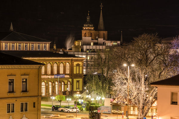 Blick über Neustadt zur Stiftskirche