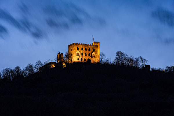 Blaue Stunde am Hambacher Schloss