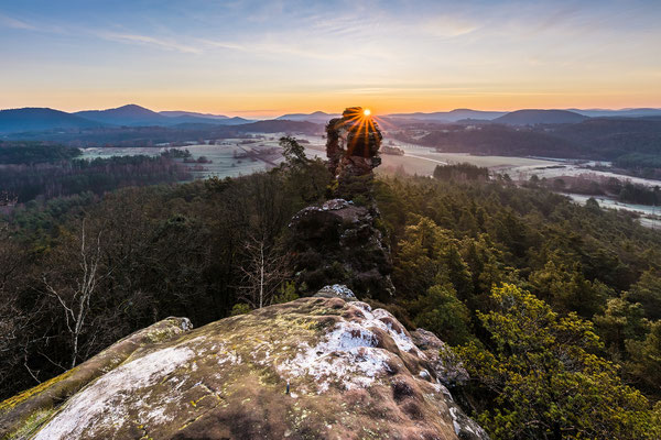 Sonnenaufgang an den Geiersteinen