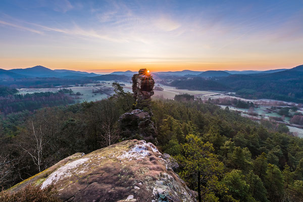 Sonnenaufgang an den Geiersteinen