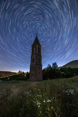 Startrails (Sternspuren) bei Falkenstein