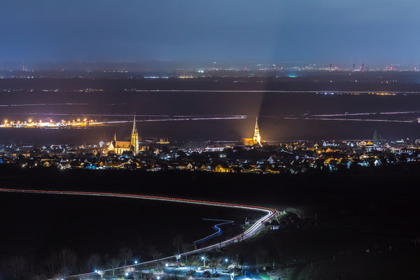 Blick über die Rheinebene vom Wingertsberg