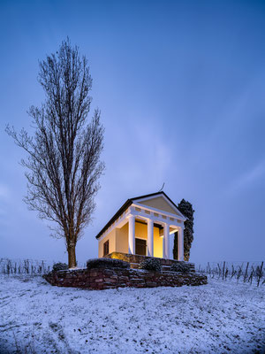Winterleuchten am Pavillon bei Maikammer