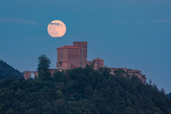 Vollmond über dem Trifels
