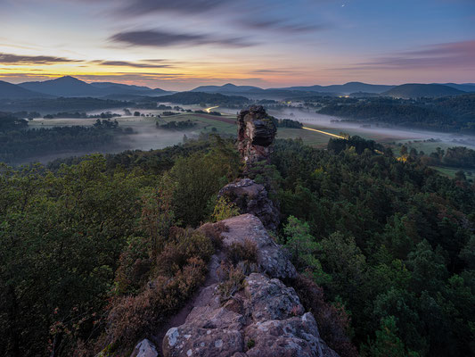 Frühmorgens auf den Geiersteinen