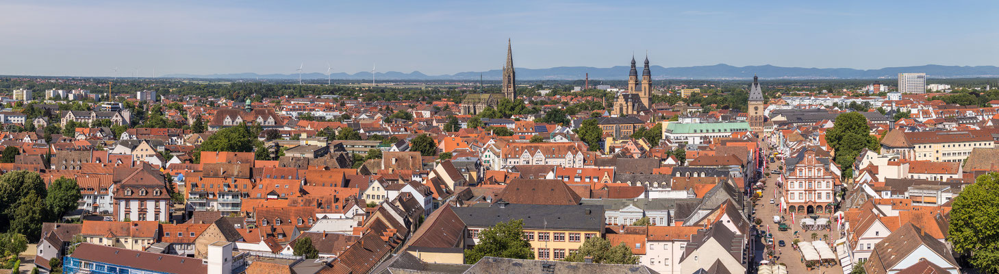 Blick über Speyer vom Turm des Domes