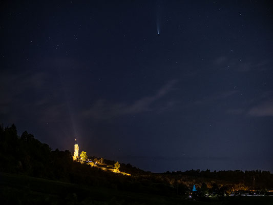 Komet Neowise an der Wachtenburg
