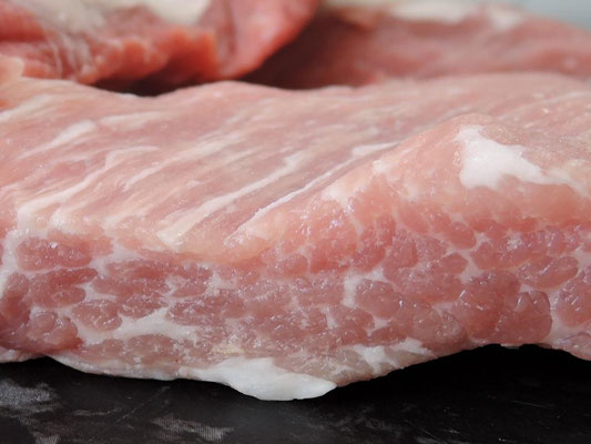 Das Secreto unserer Weideschweine hat eine wunderbare Marmorierung