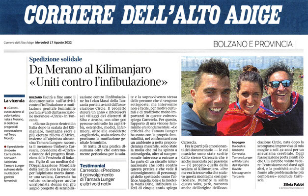 Corriere dell'Alto Adige 08/2022