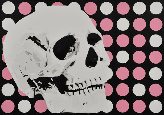 My Skull / acrylic on fabric / 70 x 100 cm / 2008