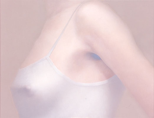 HIDE-SEEK armpit / oil on canvas / 32.0x41.0cm / 2009　「HIDE-SEEK わきの下」キャンバスに油彩