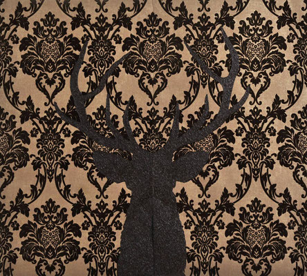 Dear Deer / acrylic on velvety paper / 100 x 105 cm / 2016