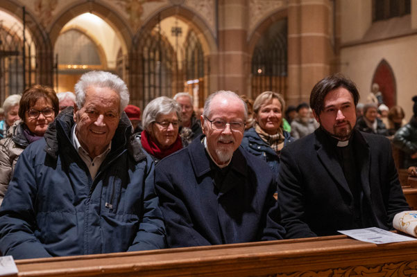 02. Dezember 2023: Besinnliche Hinführung in den Advent - Ehrenmitglied Alt-LH Wendelin Weingartner, Abt German Erd und Pastoralpraktikant Ihor Hinda