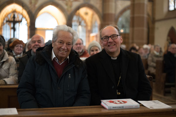 26. November 2022: Hinführung in den Advent mit Bischof Hermann Glettler - Ehrenmitglied Dr. Wendelin Weingartner als treuer Besucher unserer Veranstaltung