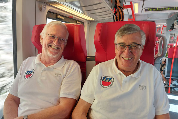 14. Juni 2025: Außerferner Platzlsingen - lustige Hinfahrt mit dem Zug