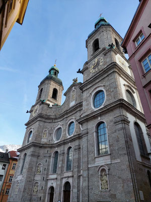 17. Jänner 2026: Hilde Zach-Gedenkmesse - Außenansicht des Innsbrucker Dom "St.Jakob"