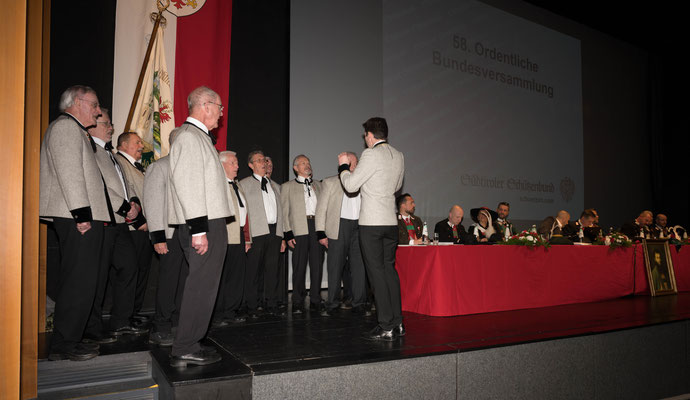 22. April 2023: Bundesversammlung des Südtiroler Schützenbundes - Eröffnung der Bundesversammlung