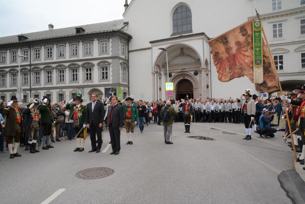 28. April 2019: Landesüblicher Empfang nach der Generalversammlung des Bundes der Tiroler Schützenkompanien