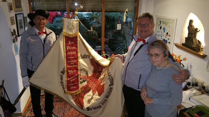 01. März 2019: Geburtstags-Ständchen für "Fahnenpatin" Margarethe Posch