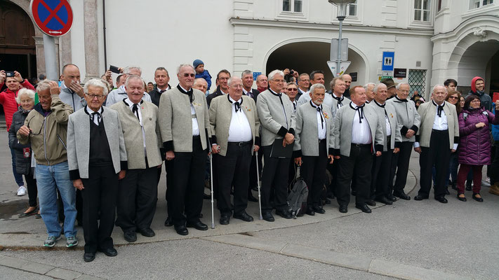 28. April 2019: beim Landesüblicher Empfang nach der Generalversammlung des Bundes der Tiroler Schützenkompanien