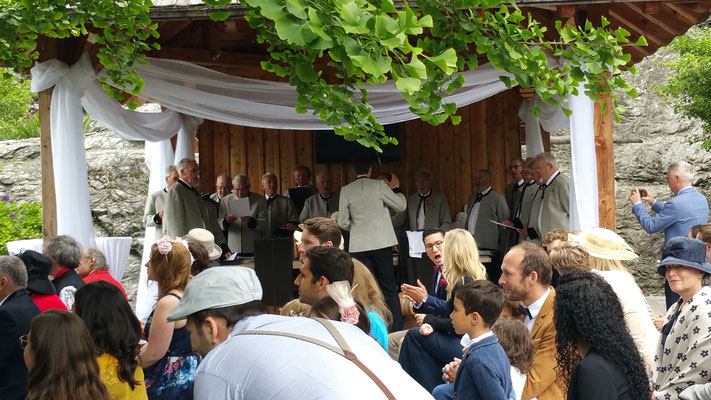 08. Juni 2019: Hochzeit - Die Sängervereinigung Wolkensteiner im Einsatz