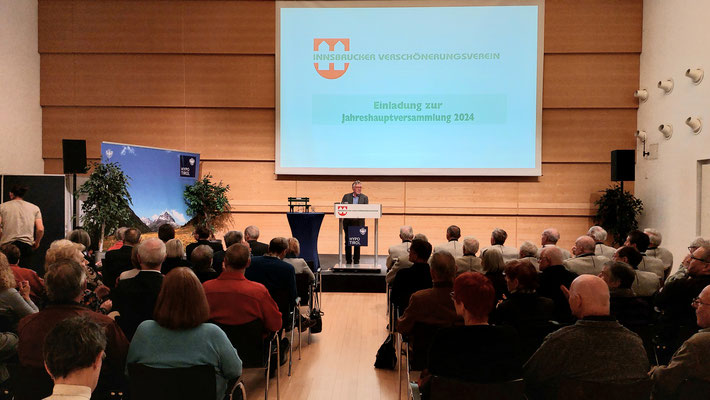 23. April 2024: Jahreshauptversammlung des Innsbrucker Verschönerungsvereines - HYPO-Saal/Innsbruck