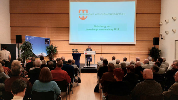 23. April 2024: Jahreshauptversammlung des Innsbrucker Verschönerungsvereines - HYPO-Saal/Innsbruck