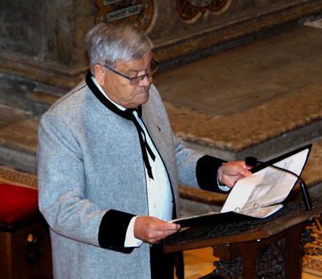 04. Mai 2019: Feierliches Marienlob mit Erzbischof Dr. Alois Kothgasser - Gebet vorgelesen von Hartmann Eppacher