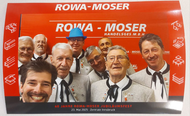 23. Mai 2025: Firmenjubiläum "40 Jahre ROWA-MOSER" - gut gelauntes Selfie-Foto mit dem Selfie-Fotoautomaten