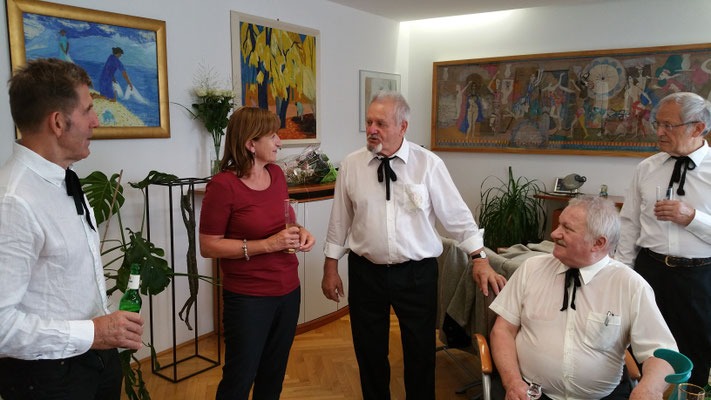14. August 2018: Geburtstags-Ständchen für Landesrätin Beate Palfrader - Hubert Reiser