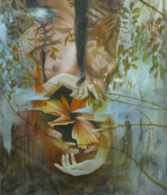 First Touch   140 cm x 120cm  Öl auf Leinwand