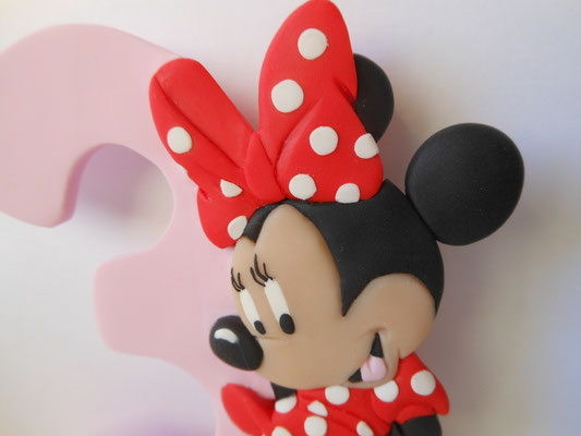numero x torta in FIMO, cake topper, personalizzato