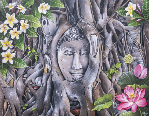The ancient guardian. 90 x 70 cm