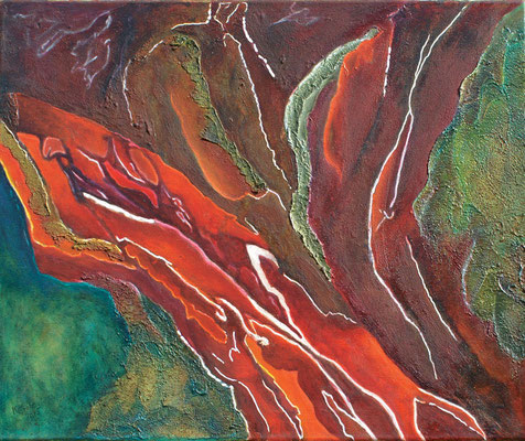 Triebkräfte der Erde II / Mischtechnik / 60 x 50 cm / 2015