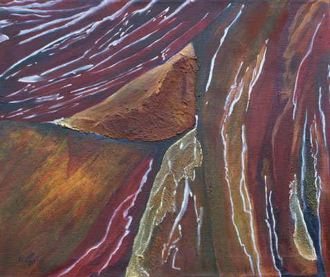 Triebkräfte der Erde III / Mischtechnik / 60 x 50 cm / 2015