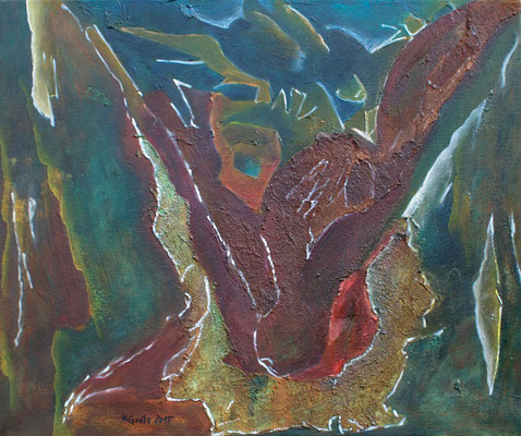 Triebkräfte der Erde IV / Mischtechnik / 60 x 50 cm / 2015
