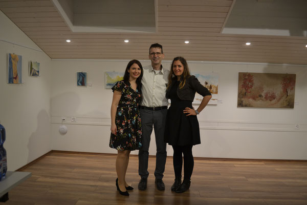 Sabrina Haeber, Peter Gammenthaler und Nadia Simmen. Vernissage 31. Januar 2020. Kulturschopf in Zeiningen.