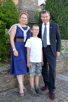 Maximilian mit Haubenkoch Toni Mörwald und seiner Frau Eva