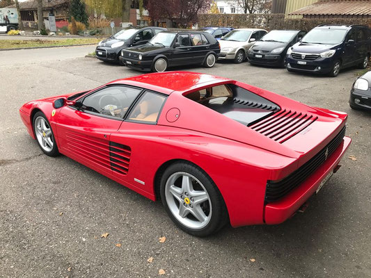 Ferrari 512 TR vorbereiten für Winterschlaf.