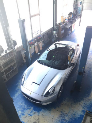 Ferrari California Bereitstellung zur Auslieferung