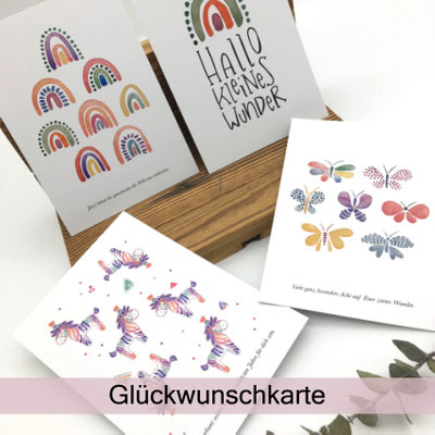 Glückwunschkarte, Postkarte
