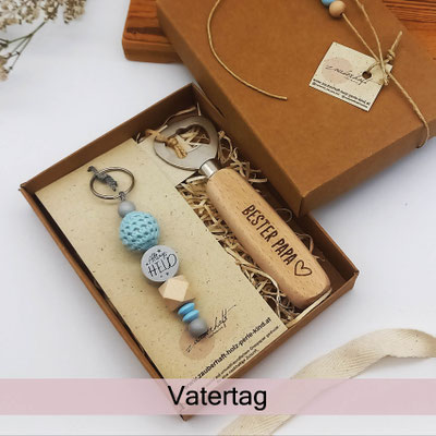 Vatertagsgeschenk einzigartig personalisiert zauberhaft Holz.Perl.Kind.