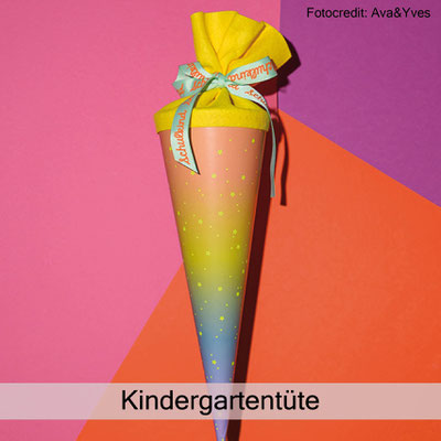 Kindergartentüte von Ava&Yves zauberhaft Holz.Perle.Kind.
