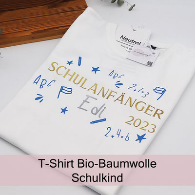 T-Shirt Schulkind personalisiert 